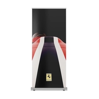 Retractable banner with graphic size of 33.5" x 80"; includes banner... from...