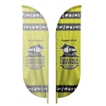 15' Single-Sided Blade Flag with Ground Spike