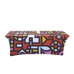 8' Stretch Open-Back Full Color Table Throw