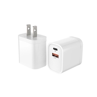 Dual Port USB Wall Plug Charger - PD 18W + QC3.0