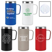 20-oz. vacuum insulated, copper lined, 18/8 stainless steel tumbler mug...