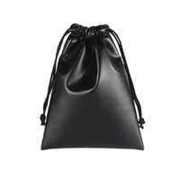 PU Leather drawstring pouch plus free 1 color silkscreen imprint on... from...