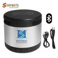 Jones Metal Bluetooth® Speaker w/ Wireless Charging Pad