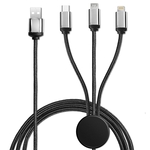 Modesto Back-lit 3-in-1 Charging Cable