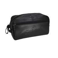 Toiletry bag is made of Napa leather and vinyl lined for... from ASI 79384...