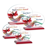 The Austin VividPrint™ Award features a 1/2" thick Starfire oval... from ASI...