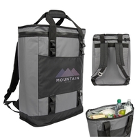 7.5" x 18" x 13" cooler backpack with PEVA lining, zip... from ASI 61125 Hit...