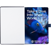 Casebound FSC Mix Bound W/ TipIn, deboss imprint, 80 sheets lined... from ASI...