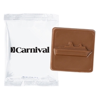 2" x 2" Chocolate Square in wrapper.... from ASI 44900 NC Custom (CI/Lanco)