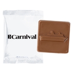 2" x 2" Chocolate Square in Wrapper
