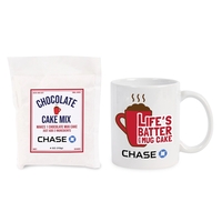 11oz Full Color Mug with Chocolate Mug Cake Packet