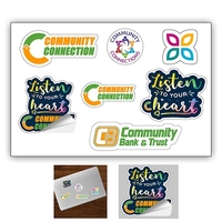 Full Color Custom Shape Removable Vinyl Sticker Sheets