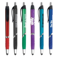 Retractable Stylus pen, with colored barrel and matching colored grip and......