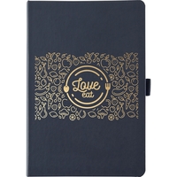 Casebound Mela Journal, deboss imprint, 80 sheets lined recycled paper,...