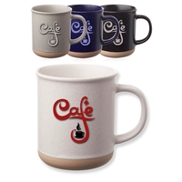 13.5 oz. ceramic coffee mug with matte exterior, speckle accents and... from...