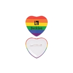 Pride Heart Shaped Button
