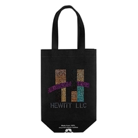 Eco-friendly, recyclable R-PET Non-Woven Tote with 1" W x 14" long... from...