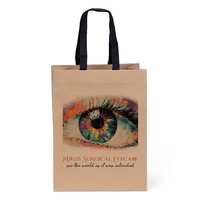 Environmentally-friendly 120 GSM Woven Handle Eurotote with 3/4" W x 14"......