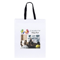 120 GSM Woven Handle White Eurotote with 3/4" W x 14"... from ASI 37940 Bag...