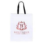 Teak - Woven Handle White Eurotote - Foil Print