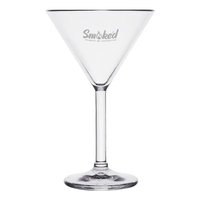 10 oz martini glass custom etched product. Available in clear... from ASI...