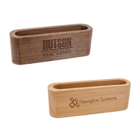 Wood Business Card Holder... from ASI 92531 Unique Custom Products / UCP