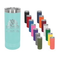 Laser-engraved insulated skinny tumbler. Comes with a lid.... from ASI 45795...