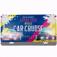 6" x 12" embossed auto license plate made of recycled aluminum... from ASI...