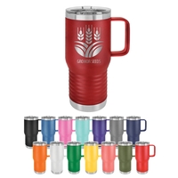 Laser-engraved insulated travel mug. Comes with a lid.... from ASI 45795...
