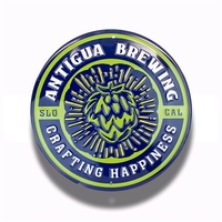 16" circular sign made from recycled aluminum with two holes for... from ASI...