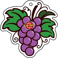 Grapes shaped acrylic keychain with 1" split ring and customization.... from...