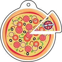 Pizza shaped acrylic keychain with 1" split ring and customization.... from...