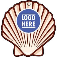 Seashell shaped acrylic keychain with 1" split ring and customization.......