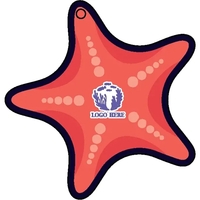 Starfish shaped acrylic keychain with 1" split ring and customization.......