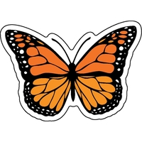 1/4" thick acrylic magnet with butterfly stock shape and full color... from...