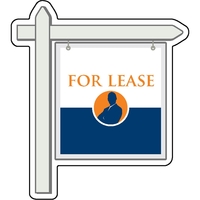 1/4" thick acrylic magnet with real estate signage stock shape and... from...