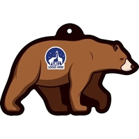 Bear shaped acrylic keychain with 1" split ring and customization.... from...