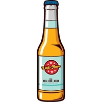 Bottle shaped acrylic keychain with 1" split ring and customization.... from...