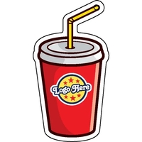 Drink shaped acrylic keychain with 1" split ring and customization.... from...