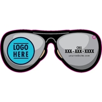 Glasses shaped acrylic keychain with 1" split ring and customization.... from...