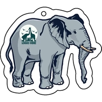 Elephant shaped acrylic keychain with 1" split ring and customization.......