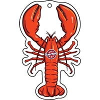 Lobster shaped acrylic keychain with 1" split ring and customization.... from...