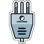 Stock Shape Acrylic Key Tag