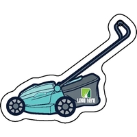 Lawn mower shaped acrylic keychain with 1" split ring and customization.......