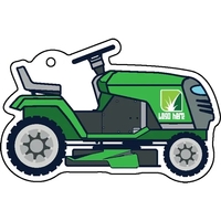 Lawn mower shaped acrylic keychain with 1" split ring and customization.......
