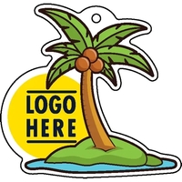 Palm tree shaped acrylic keychain with 1" split ring and customization.......