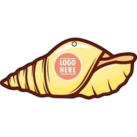 Seashell shaped acrylic keychain with 1" split ring and customization.......