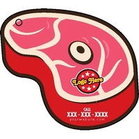 Steak shaped acrylic keychain with 1" split ring and customization.... from...