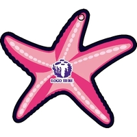 Starfish shaped acrylic keychain with 1" split ring and customization.......