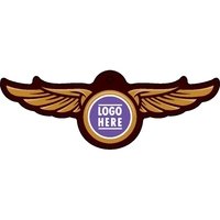 Flying wings shaped acrylic keychain with 1" split ring and customization.......